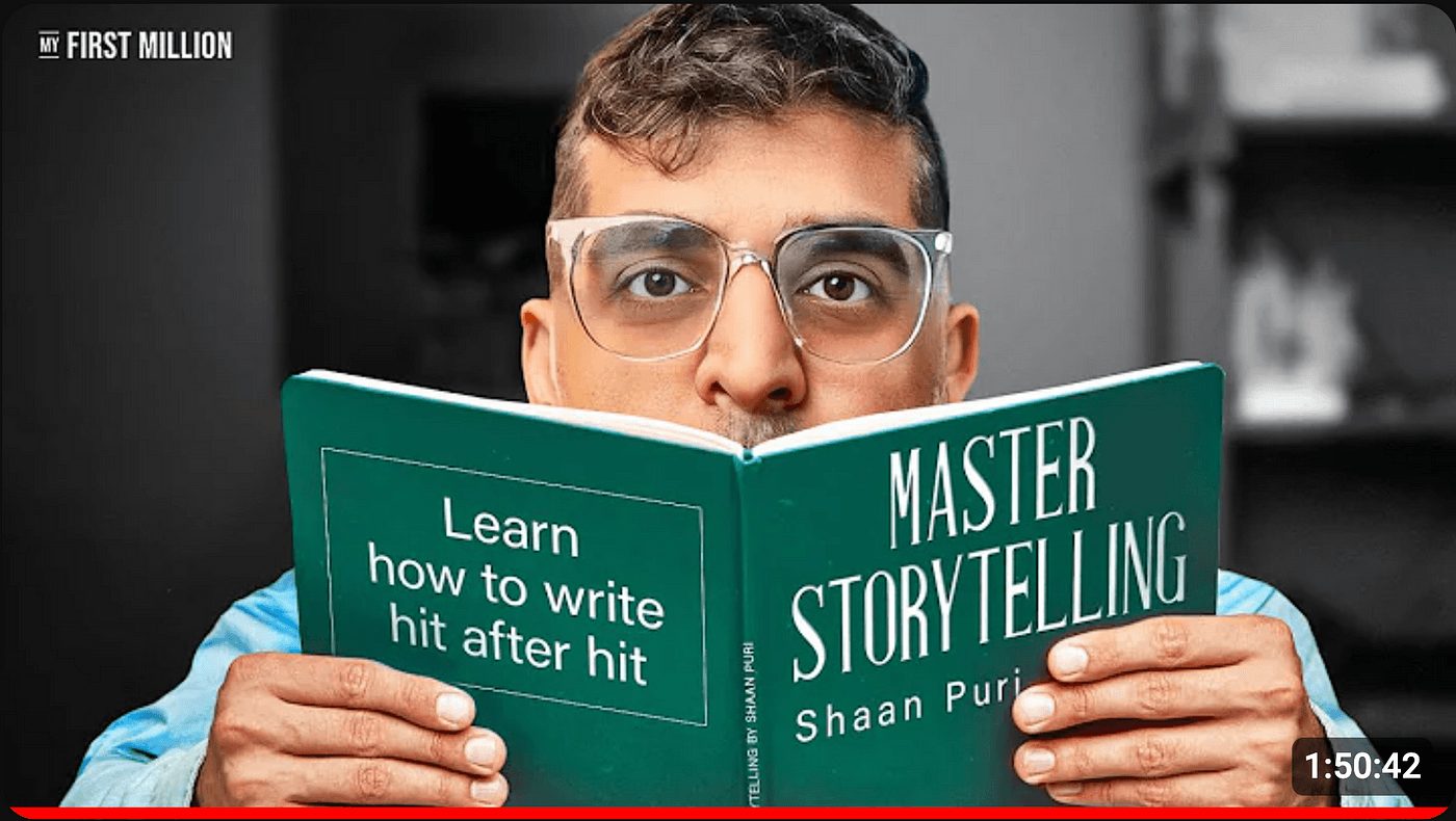 I turned Shaan Puri's storytelling masterclass into a 1 minute list of  action items   by Bahaa Abou Zeid   Medium
